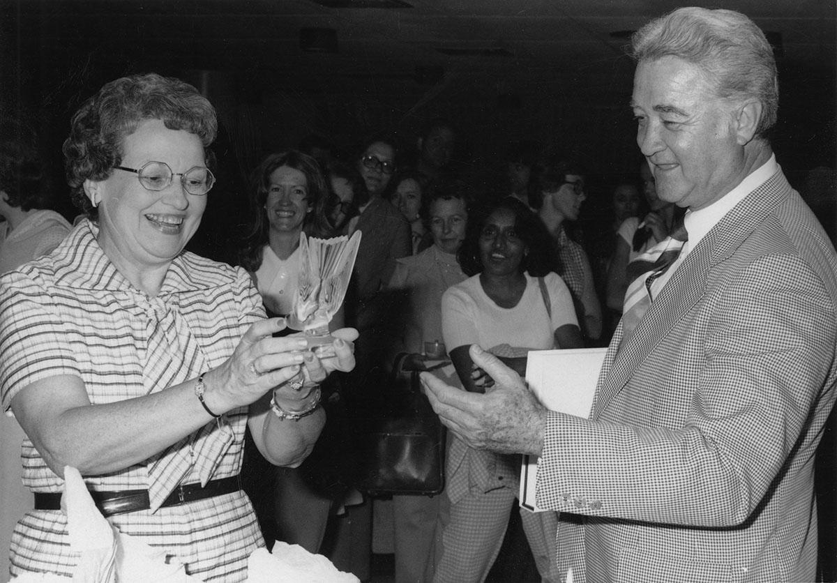 Robert Foster with wife, Virginia